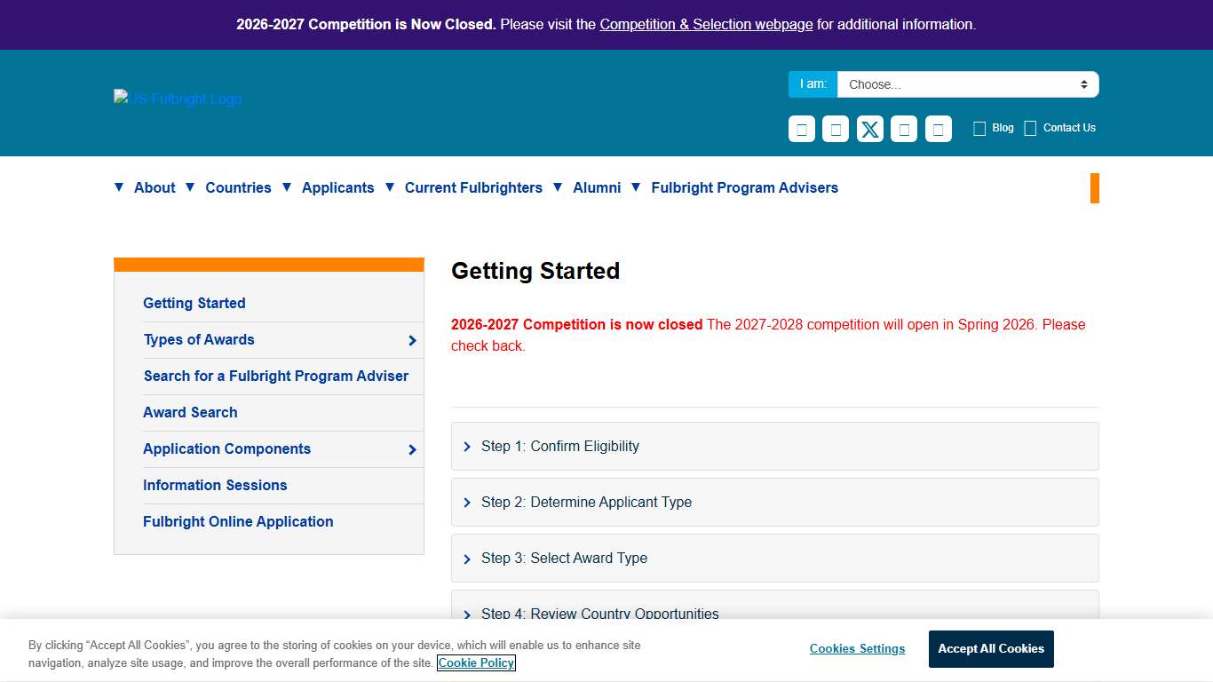 US Fulbright Program - Applicants